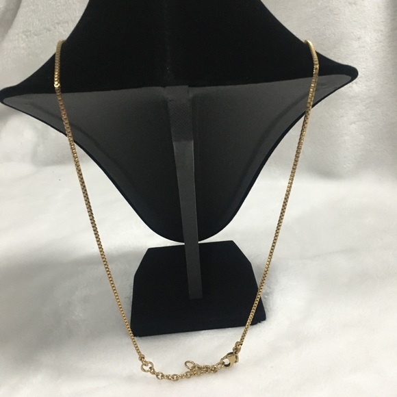 J Crew gold with crystal pendant necklace - Picture 3 of 4